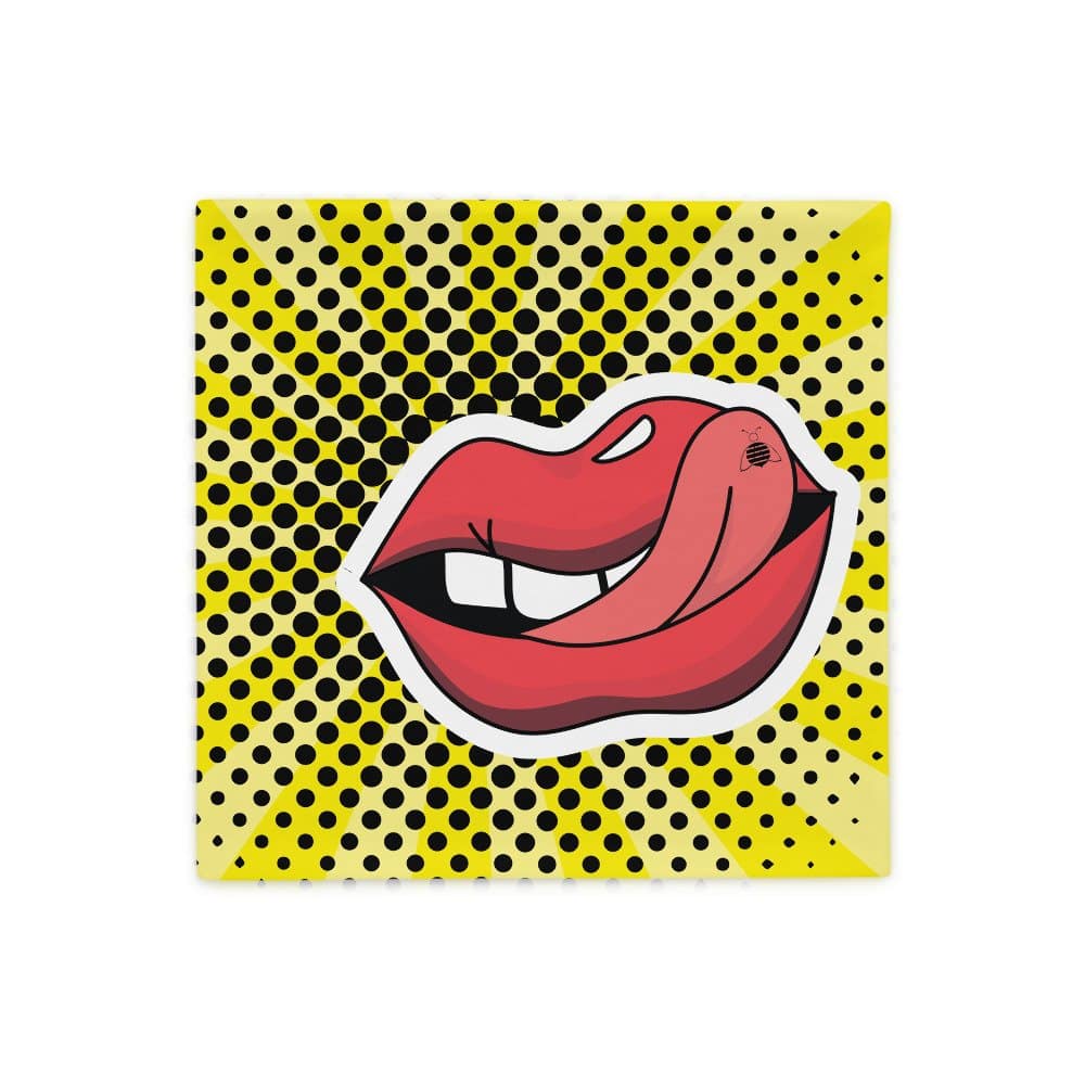Couch pillow case"pop art lips"high quality 3 Couch pillow case"pop art lips"high quality - Image 3