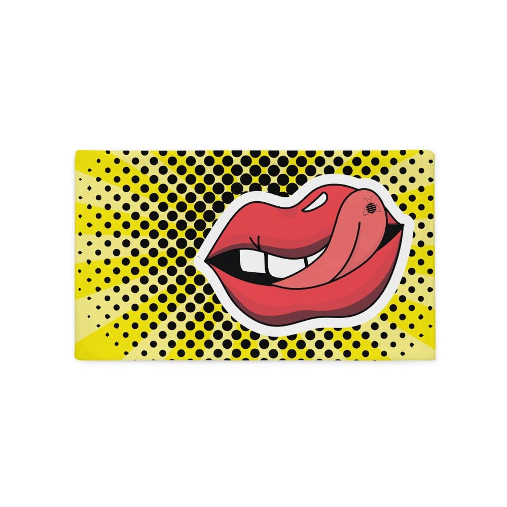 Couch pillow case"pop art lips"high quality 2 Couch pillow case"pop art lips"high quality - Image 2