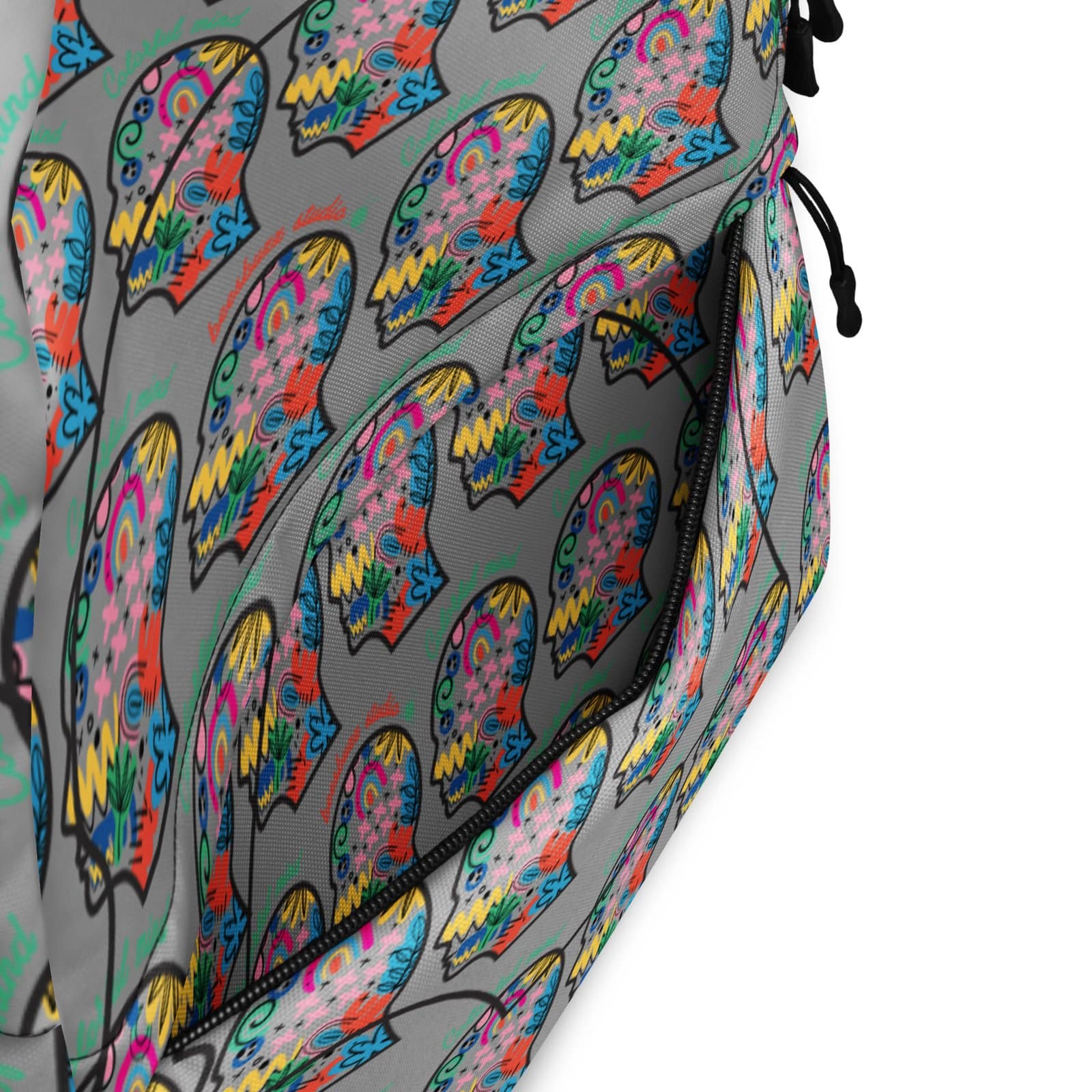 Backpack "colorful head" high quality - Image 10