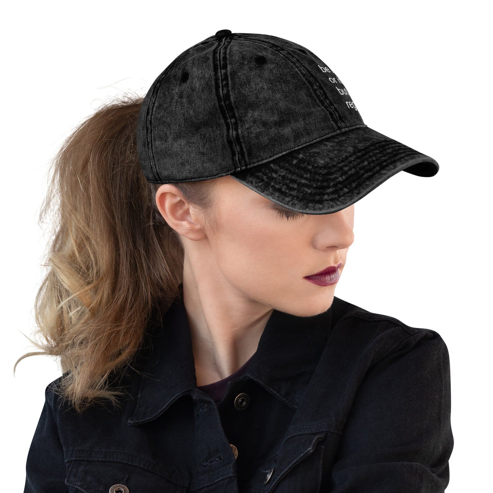 Classic embroidery cap - Image 3