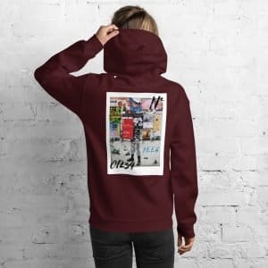 Women Hoodie "graffiti" high quality 8 unisex heavy blend hoodie maroon back 6140acc43b3c4