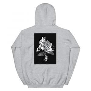 Women hoodie "Rose" high quality 6 unisex heavy blend hoodie sport grey back 6148c7b0a92a2