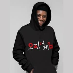 Men Hoodie squid games high quality 6 black 10