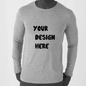 Custom T-Shirt long sleeve Design - 1 high Quality Cotton 4 01 1