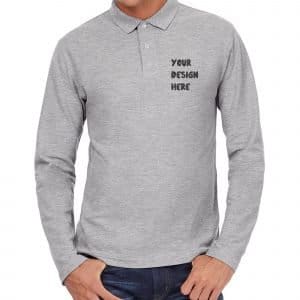 Custom Polo T-Shirt long Design - 1 high Quality Cotton 5 04
