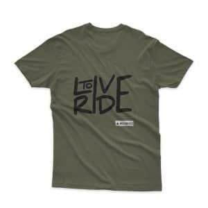 Men's t-shirt "live to ride" high quality 9 LIVE TO RIDE GREEN 1