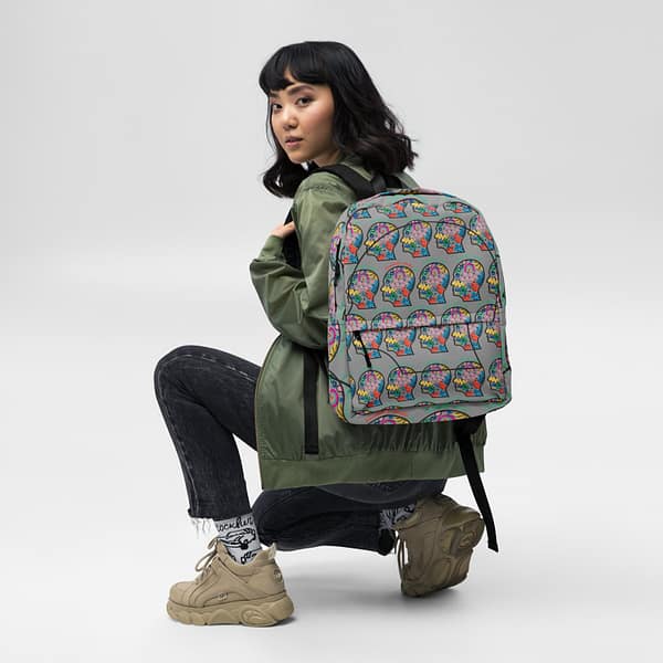 Backpack "colorful head" high quality