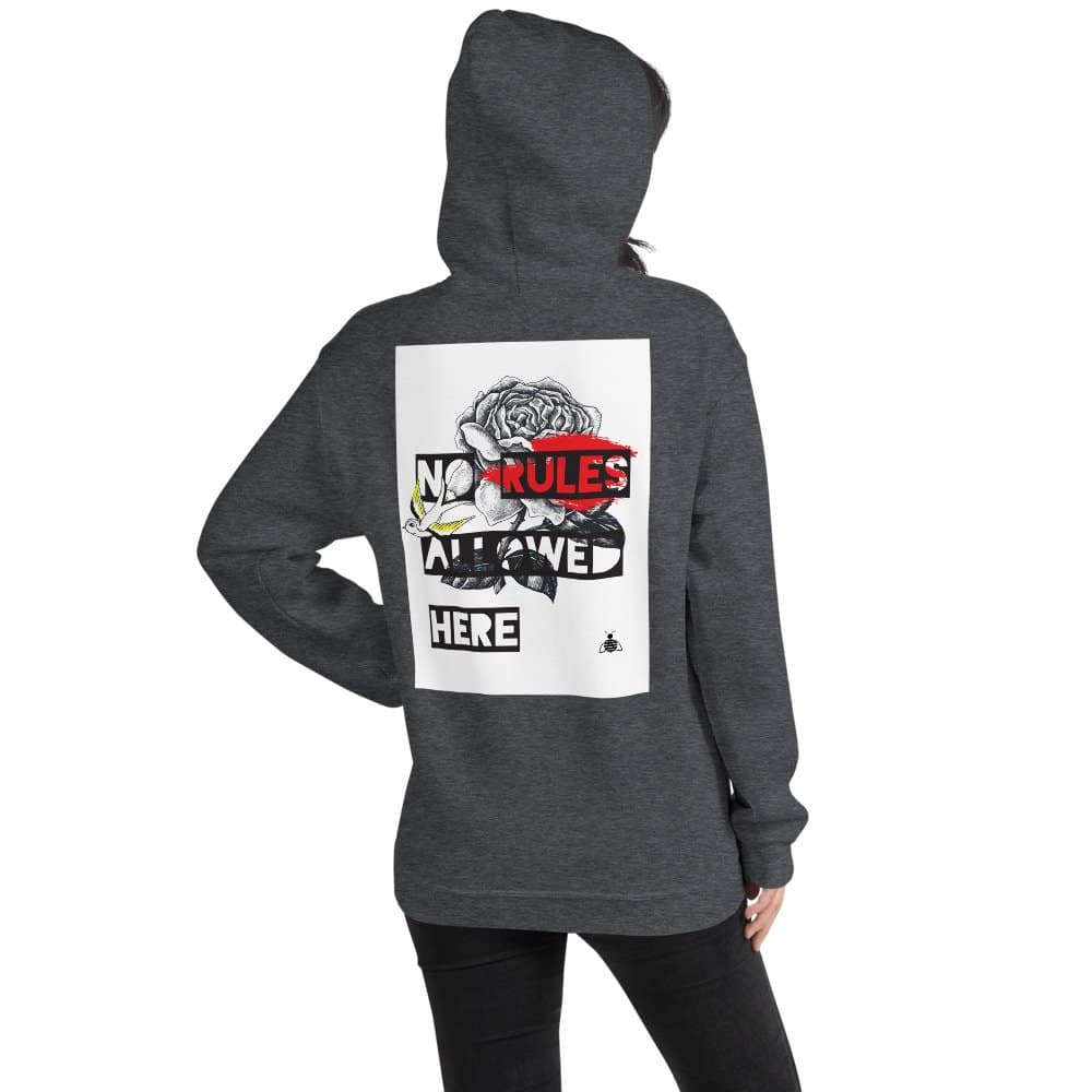 Women hoodie "No Rules" high quality 4 Women hoodie "No Rules" high quality - Image 4