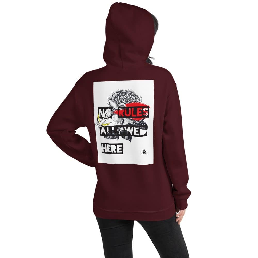 Women hoodie "No Rules" high quality 3 Women hoodie "No Rules" high quality - Image 3