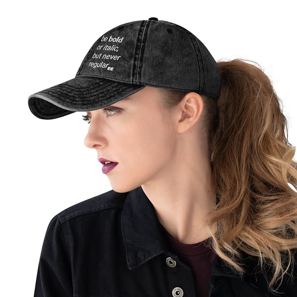 T-Shirt printing 10 vintage cap black left 69d9e99823075