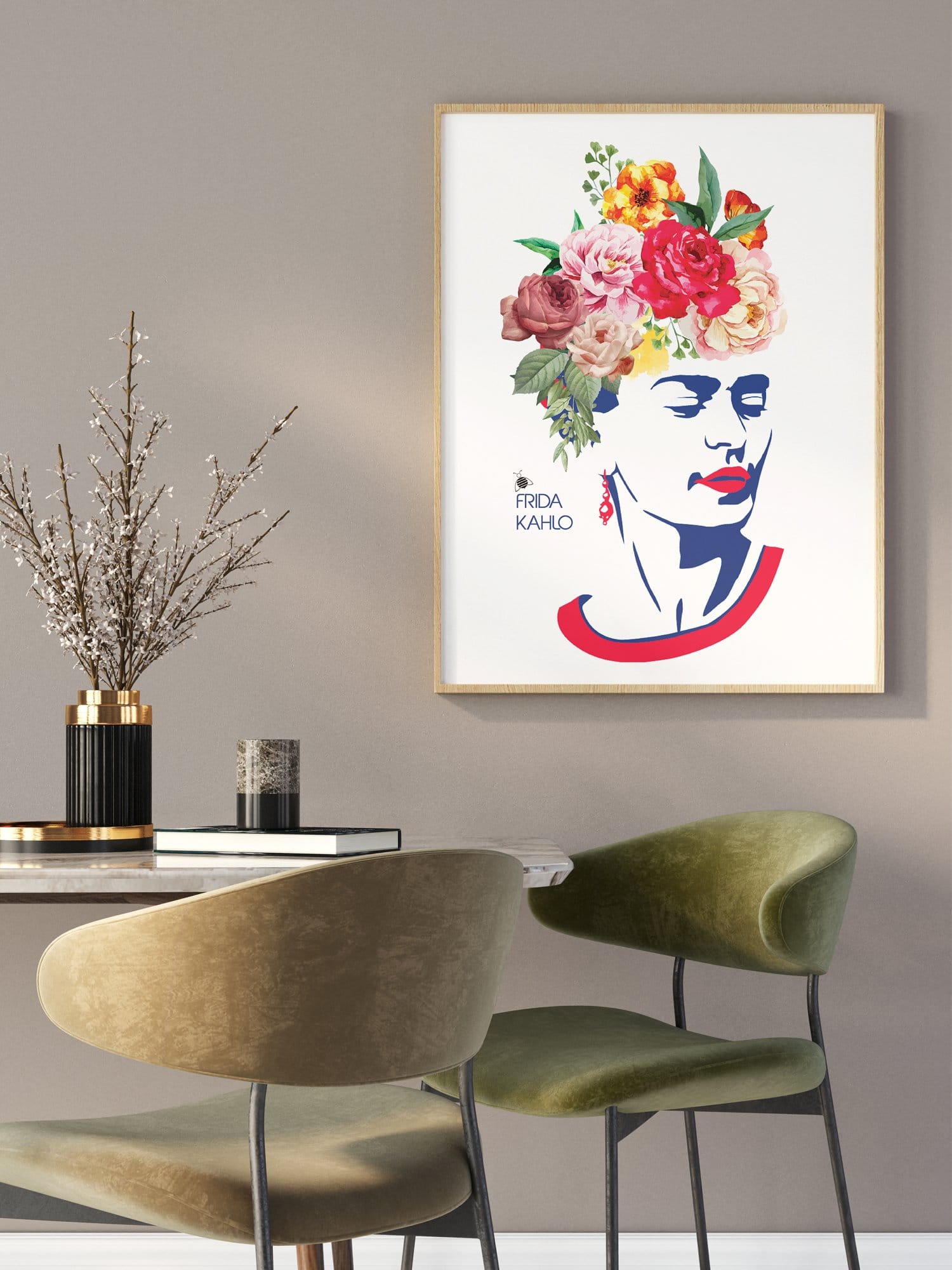 High quality poster Frida Kahlo A3 - design 3, 1pc 2 High quality poster Frida Kahlo A3 - design 3, 1pc - Image 2
