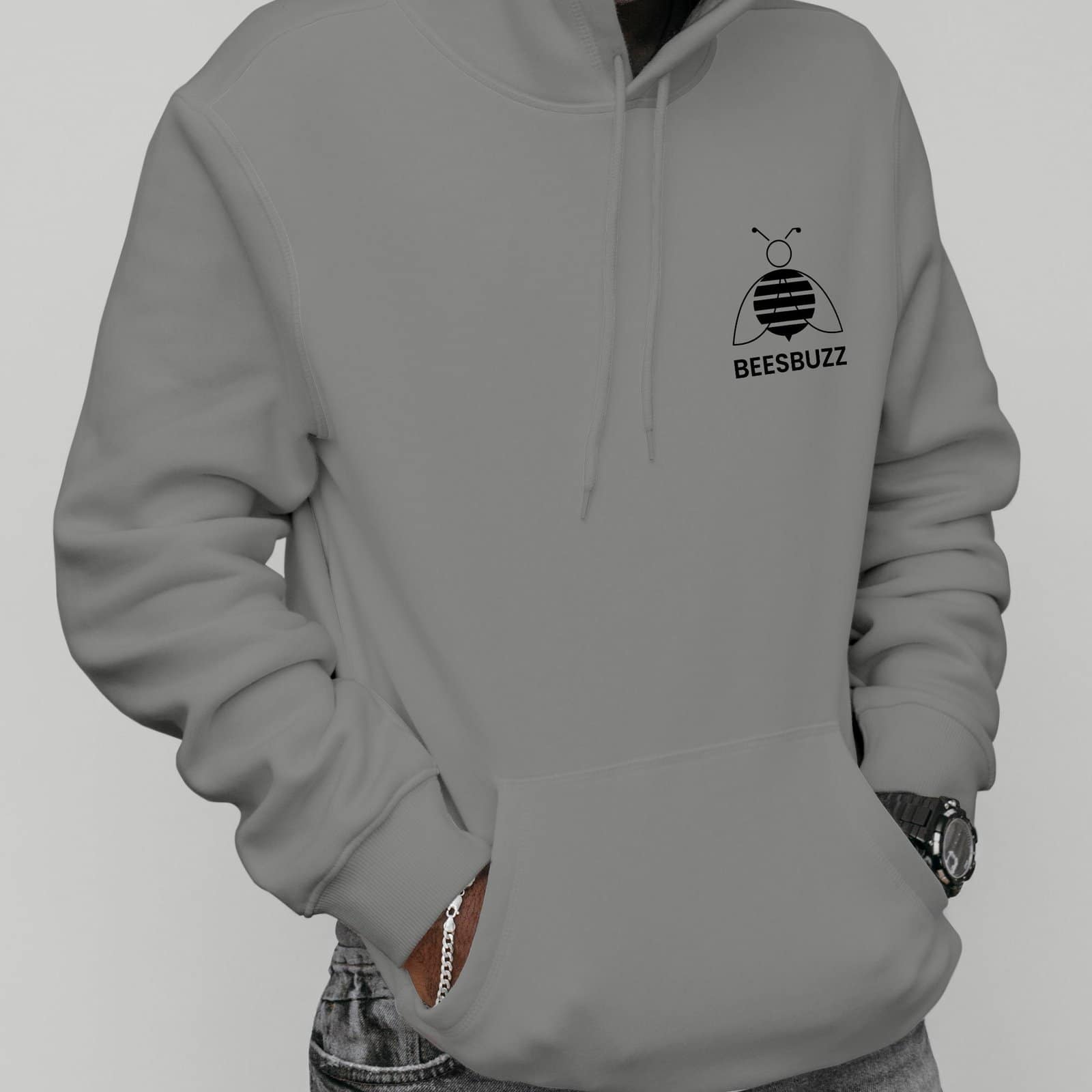 Men Hoodie bees logo high quality 6 Men Hoodie bees logo high quality - Image 6