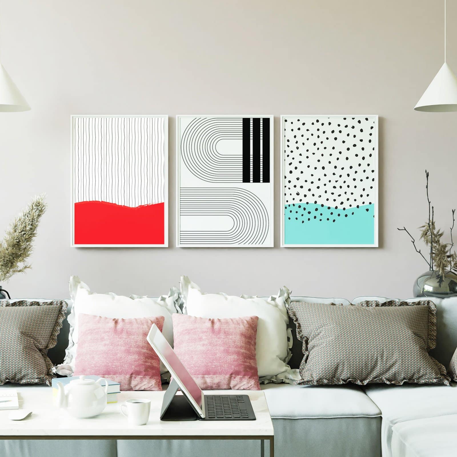 Posters set of 3 - High quality - Abstract 2 1 Posters set of 3 - High quality - Abstract 2
