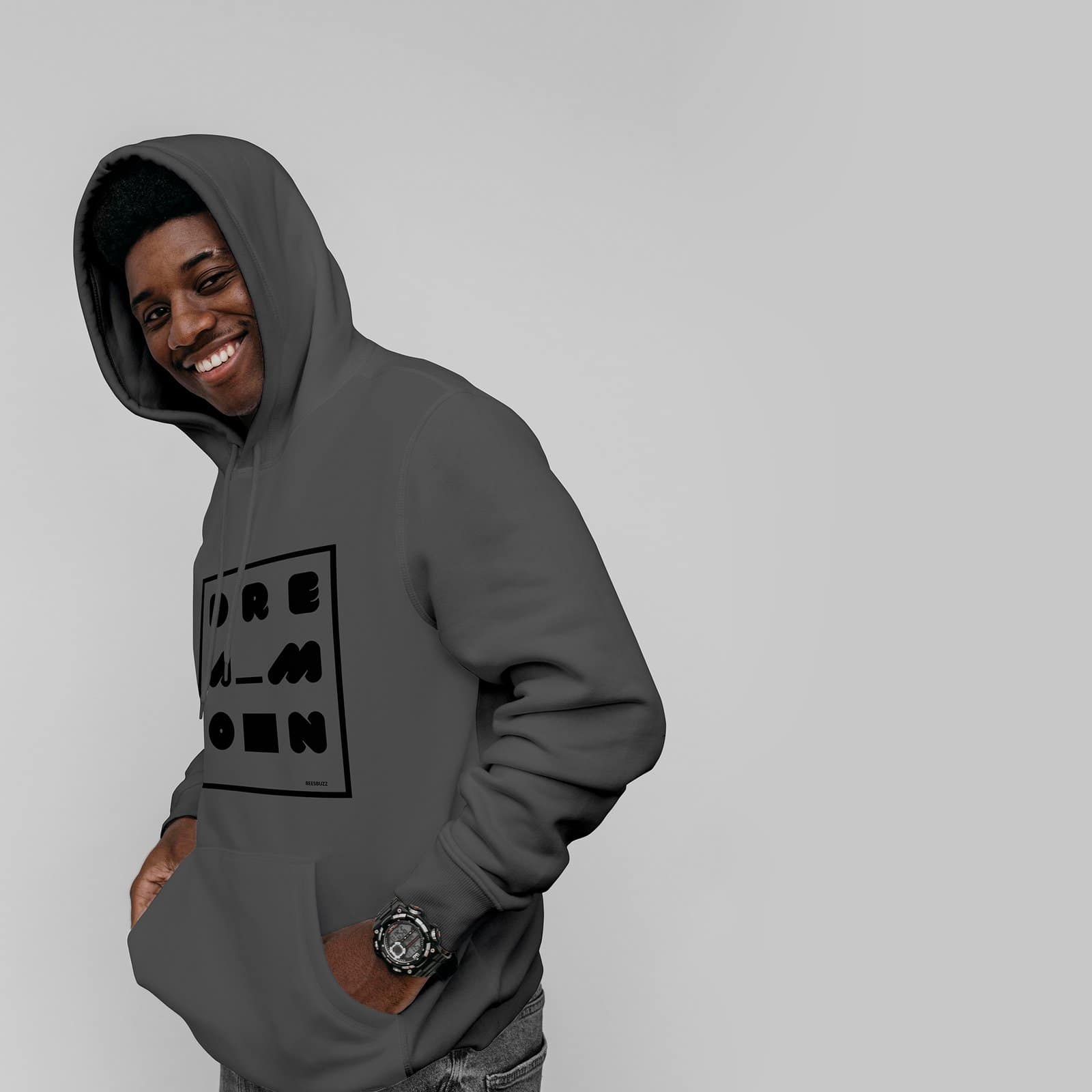 Men Hoodie "Dream on" high quality 4 Men Hoodie "Dream on" high quality - Image 4
