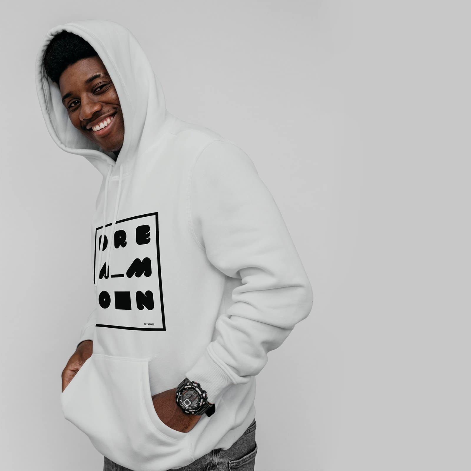 Men Hoodie "Dream on" high quality 1 Men Hoodie "Dream on" high quality