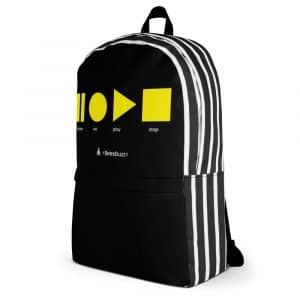 Backpack "Symbols" high quality 6 all over print backpack white left 61361eb1127a7