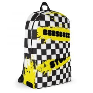 Backpack "cubes" high quality 6 all over print backpack white right 61321eccf0f1c
