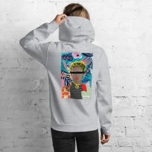 Women hoodie"Collage, illustration 1" high quality 6 unisex heavy blend hoodie sport grey back 6148caaf8f550