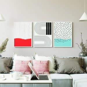 Posters set of 3 - High quality - Abstract 2 5 Posters set of 3 - High quality - Abstract 2