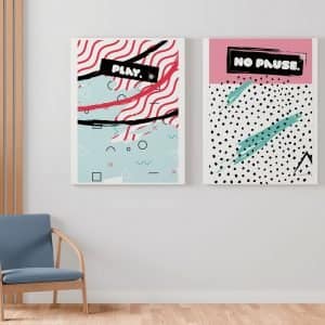 Posters set of 2 - High quality - Abstract 04 4 Posters set of 2 - High quality - Abstract 04