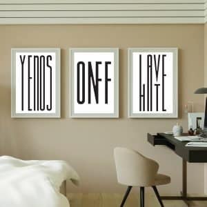 Posters set of 3 - High quality - typography 5 38 1
