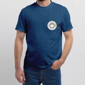 Men's t-shirt "Vinyl" high quality 8 royal blue 2