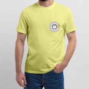 Men's t-shirt "Vinyl" high quality 9 yellow 4
