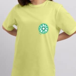 T-shirt "Back off" high quality 8 yellow 6